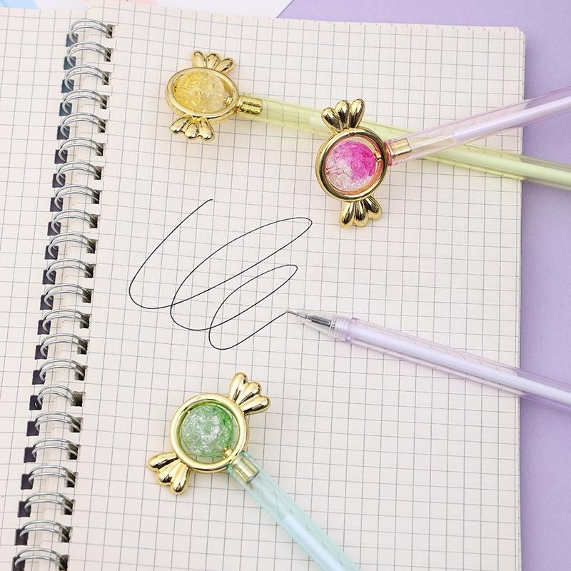 20Pcs Cute Candy Neutral Pen Gradient Student High-value Gift Pen 0.5mm Black Ink Neutral Pen School Office Writing Supplies Gifts