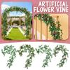 1,8 m Konstgjord Blomranka, Falsk Blomranka, Plastblomma, Rörskydd, Balkongdekoration
