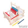 1 kit de telar de tejer multi-artesanía de madera, herramienta de máquina de tejer lana DIY manual, proyecto creativo de hilo de lana para tejer a mano