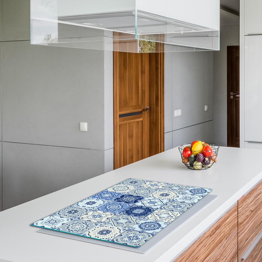 GLASS PROTECTIVE PLATE FOR STOVE 80x52 MOSAIC