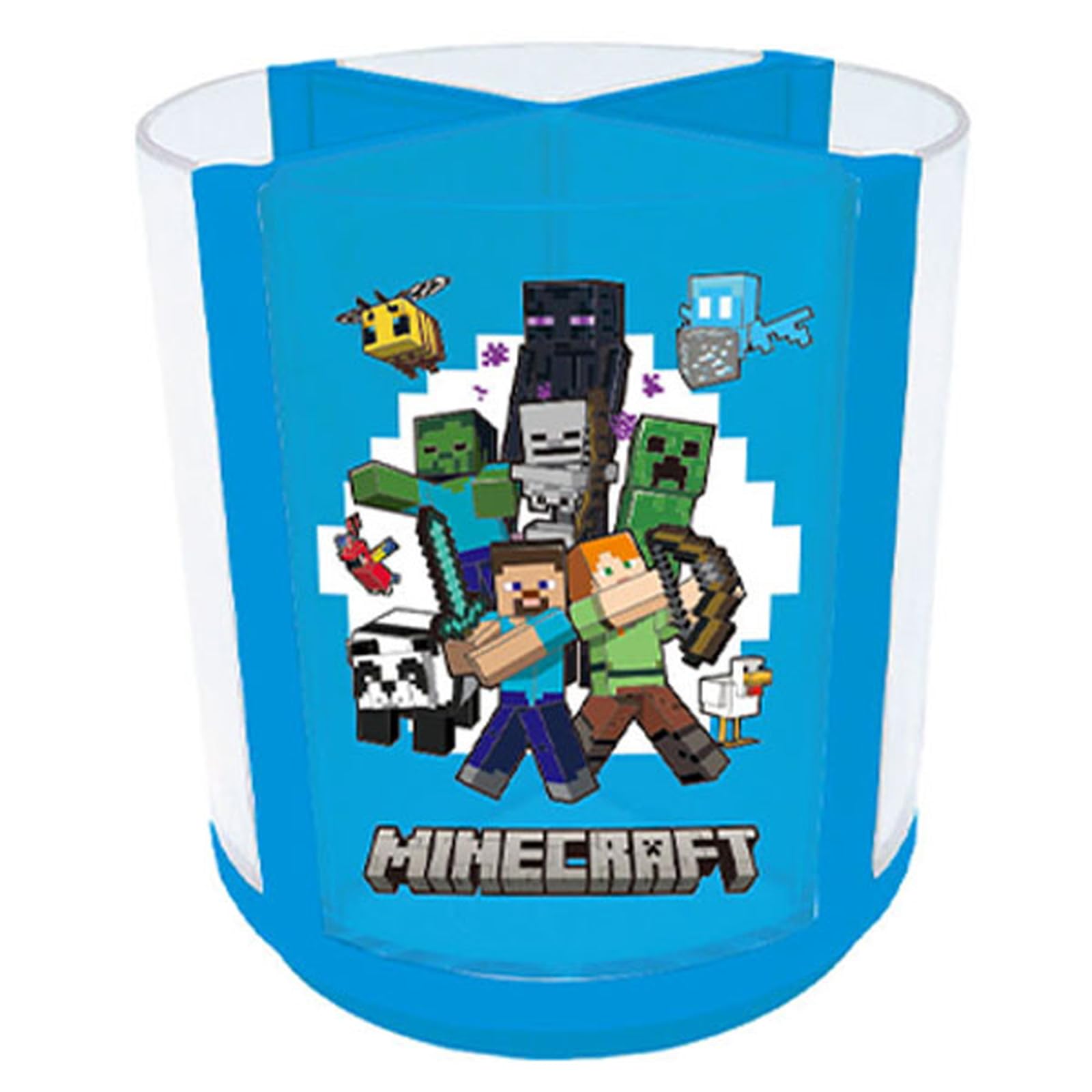 

Подставка для ручек K Company Minecraft, вращающаяся, синяя, H110 x 100мм, MCT-PE-BL