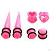48-teiliges 14G-0000G Acryl Ohrdehner-Set Kegel Herz Tunnel Plug