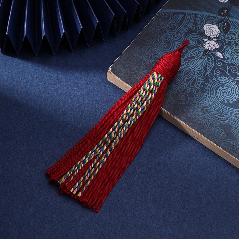 Tibetan Style Handmade Cotton Thread Tassel Ethnic Craft Clothing Accessories Pendant DIY Traditional Handmade Hanging Ornament