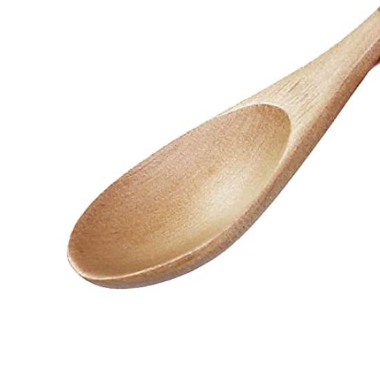 Osaka Choseido Wooden Coffee Set of Natural Wood Spoons, Small, 14.5cm Length, 3,