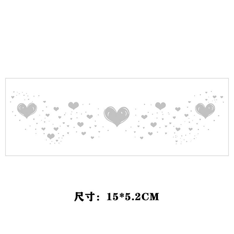 

Butterfly Love Perm Silver Face Makeup Sticker Party Tattoo Sticker Tattoo Qixi Festival 15*5.2CM