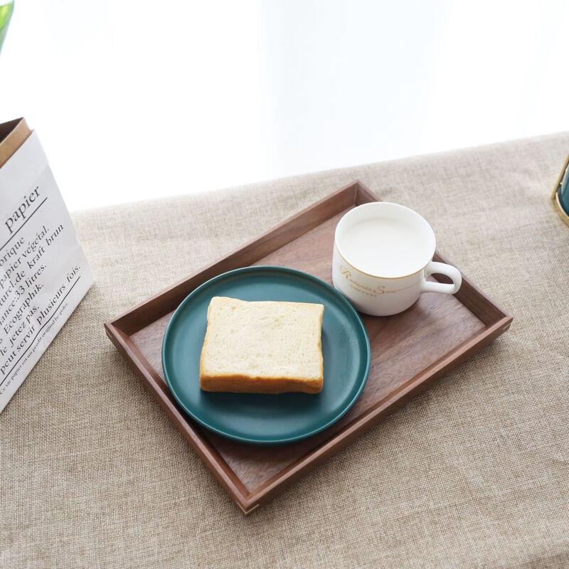 Abay Black Walnut Rectangular Serving Tray