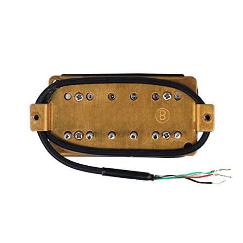 FLEOR Ceramic Humbucker Pickup Set (Neck & Bridge) – Black Double Coil for Electric Guitars