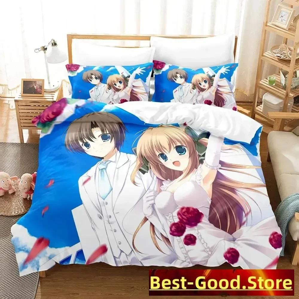 Anime Wedding Anime Parure Bedding Set Printed Duvet Cover Pillowcase Single Double Queen Super King Size Sets