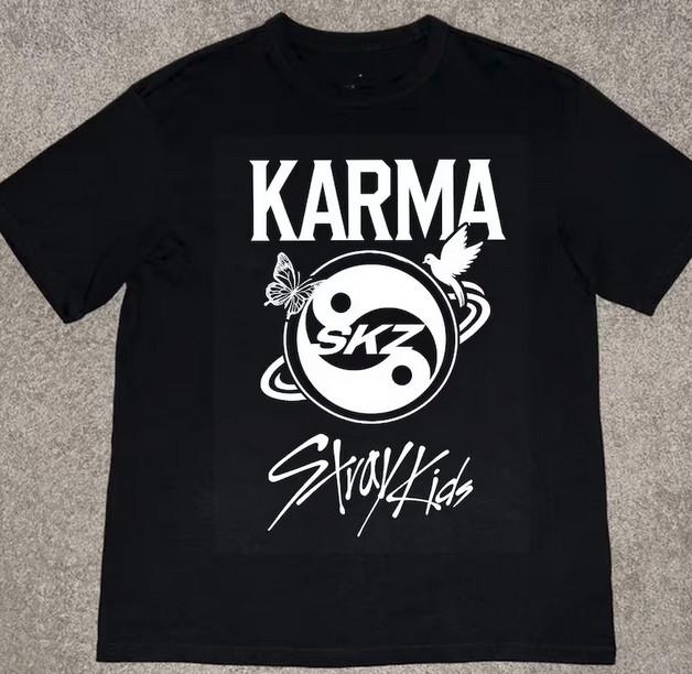 Retro Stray Kids Karma Shirt Stray Kids Domiate World Tour 2025 Shirt Unisex T-Shirt XXL