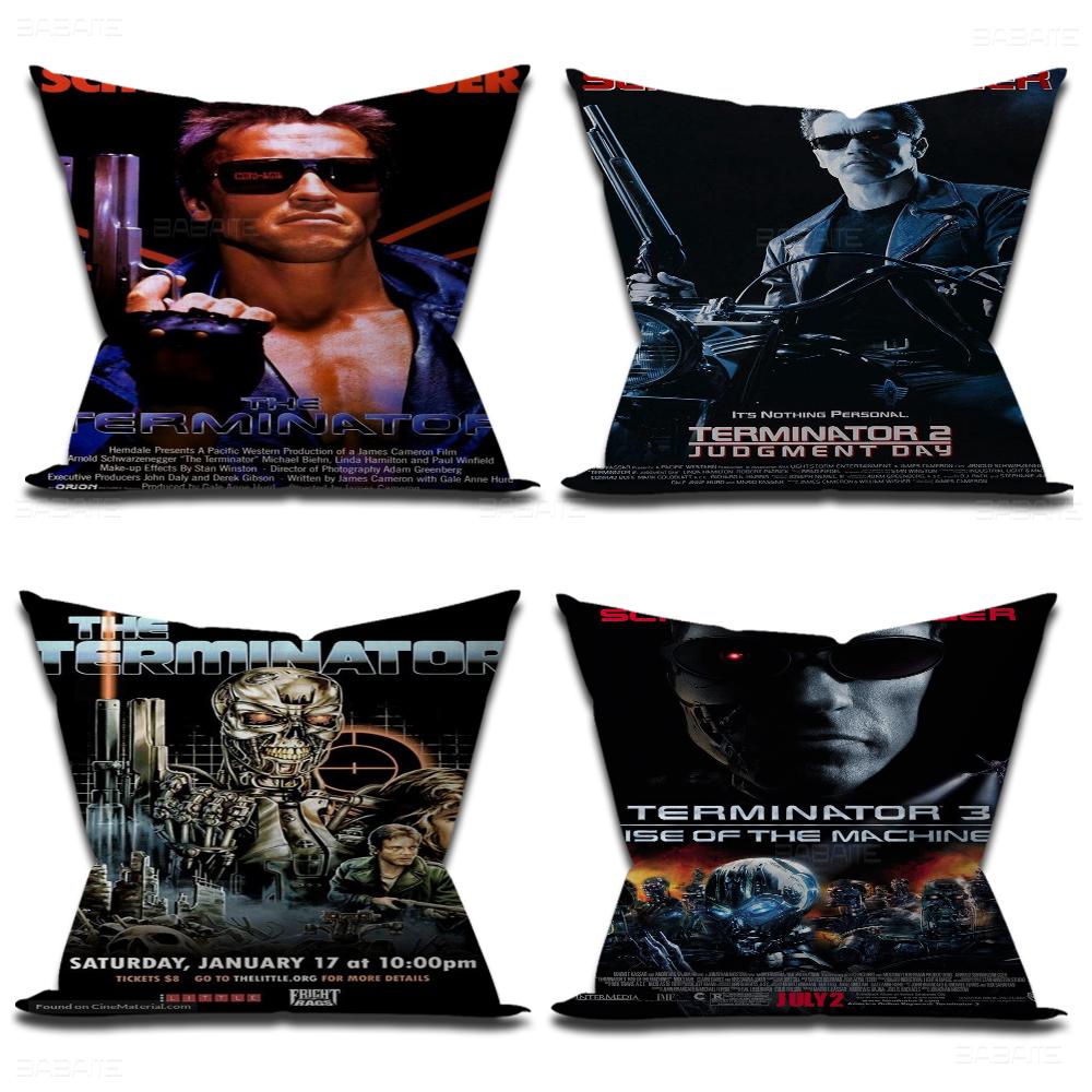 Classic Movie The Terminator Decorative Room Aesthetics Pillow Case Home Decor Bedroom Sofa Bed Couch Pillow Cover 45X45