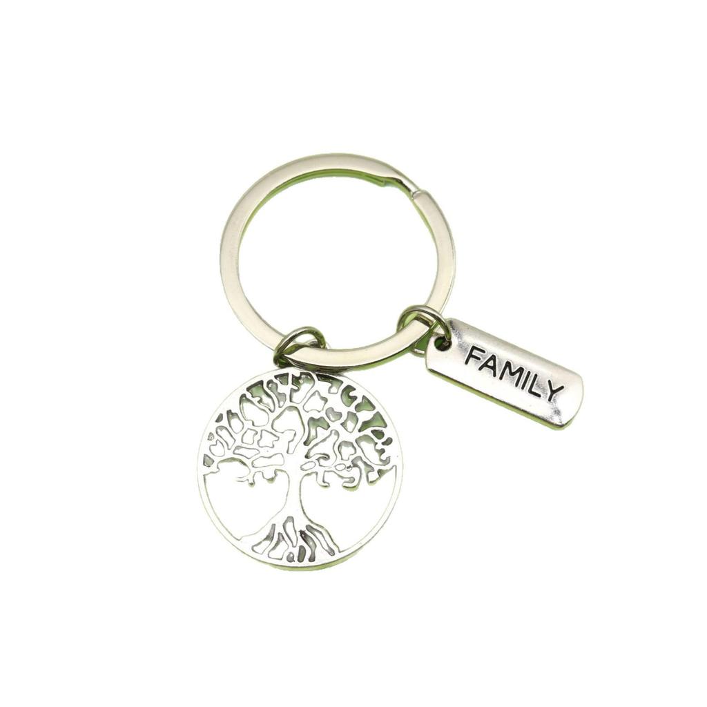 Vintage Tree of Life Alloy Pendant Keychain - Thanksgiving Holiday Gift