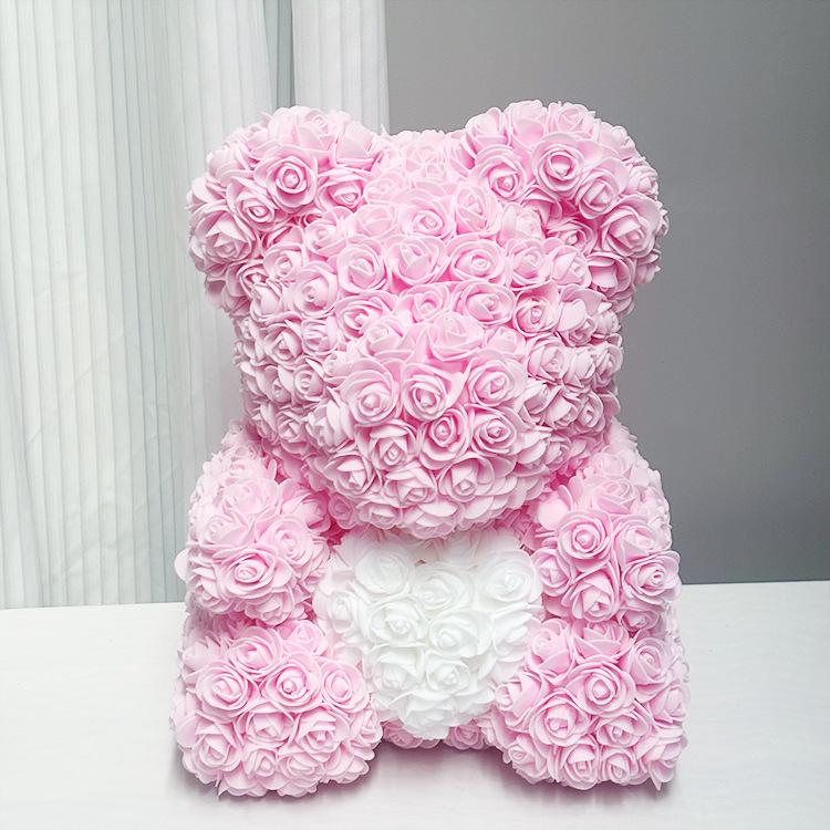 Rose Bear: Preserved Flower Gift for Girlfriend - Perfect for Birthdays, Valentine's, and Proposals