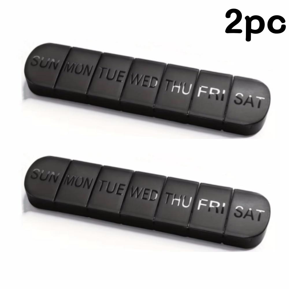Weekly Pill Case Portable 7 Days Medicine Tablet Box Travel Drugs Storage Organizer Vitamin Fish Oil Compartments Packaging Case