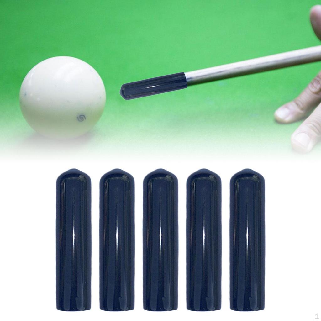 5 Pieces Pool Cue Tip Covers Billiards Stick Tips Protective Caps Portable for Billiard Club