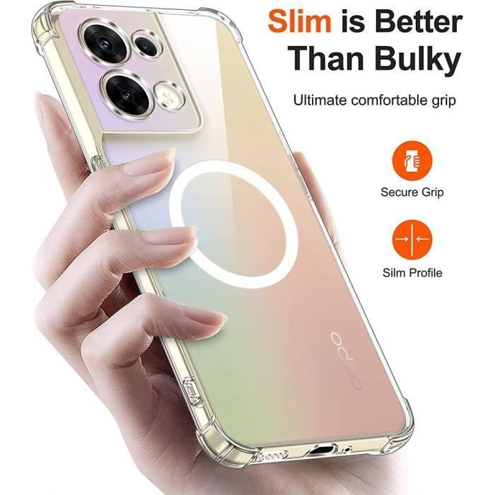 Coque de protection - E.F.CONNECTION - OPPO Reno 8 5G - Transparent - Souple - Silicone