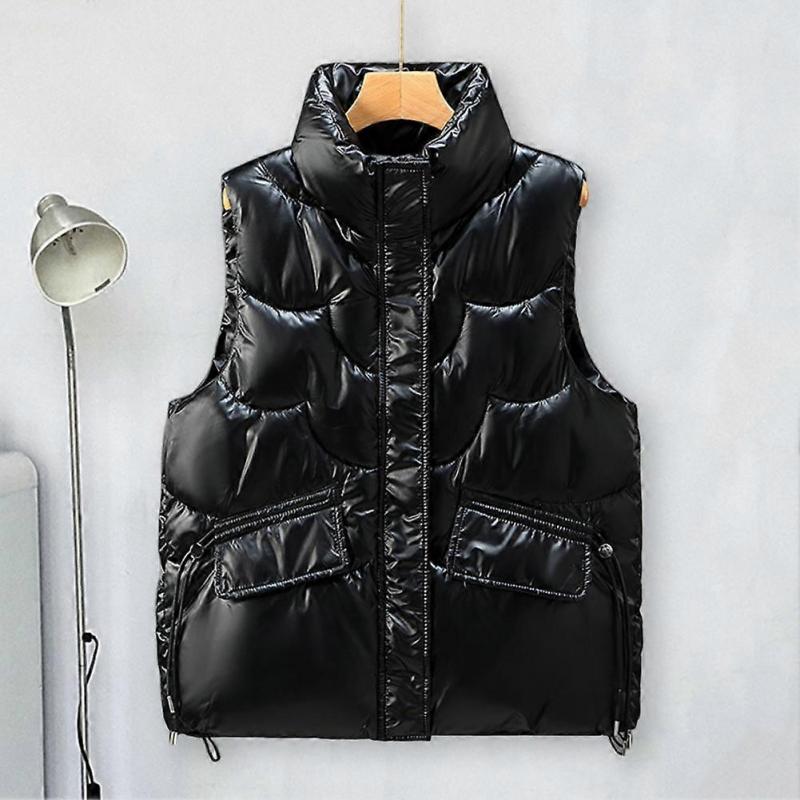 Cotton Vest Padded Soft Keep Warm Zipper Women Winter Waistcoat Lady Winter Vest for Work