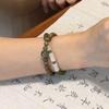 Double-loop Sandalwood Bracelet, Bamboo Joint Design, New Chinese Style