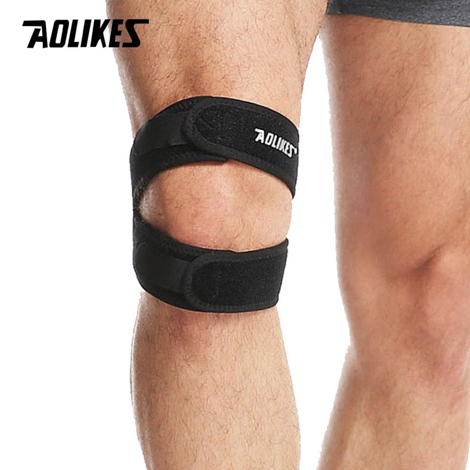 Aolikes 1Pcs Knee Support Patella Belt Elastic Bandage Sport Strap Knee Pads Protector Band Football Running Fitness Knee Brace