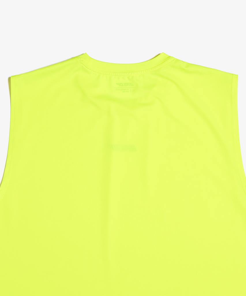 Baellob Lettering Sleeveless Rash Guard Neon
