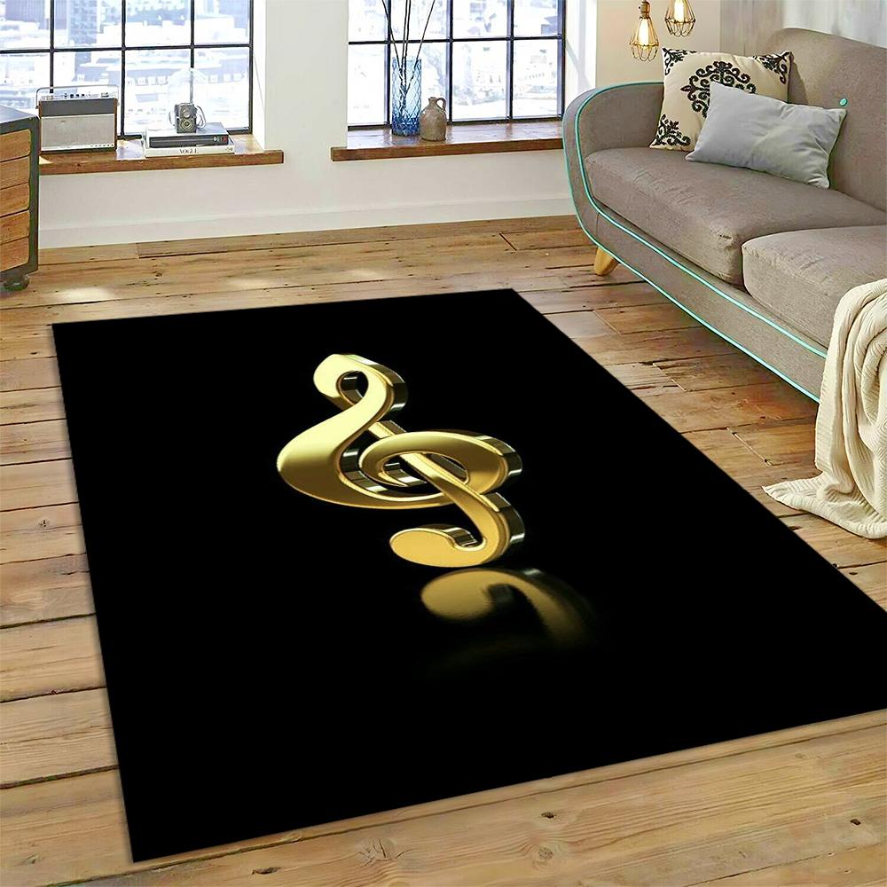 3D Creative Musical Note Piano Art Carpet Rug for Home Living Room Bedroom Sofa Doormat Decor,Child Area Rug Non-slip Floor Mat