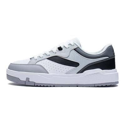 Li Ning Durable Lightweight Low-Top Skate Shoes Men Sneakers Black White Gray AGCS031-3