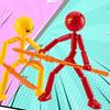 3/6Pcs Posable Stickman Action Figure with Handheld Items Movable Joints Stickman Fidget Toy Desktop Decoration Gift for Collectors