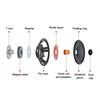 Yh-600 6 collu skaļrunis Automašīnas stereo audio koaksiālais skaļrunis Audio 600W Automašīnas audio piederumi Pilna frekvence