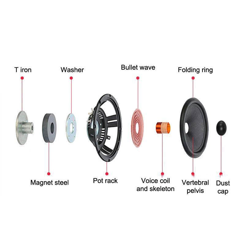 Yh-600 6 collu skaļrunis Automašīnas stereo audio koaksiālais skaļrunis Audio 600W Automašīnas audio piederumi Pilna frekvence