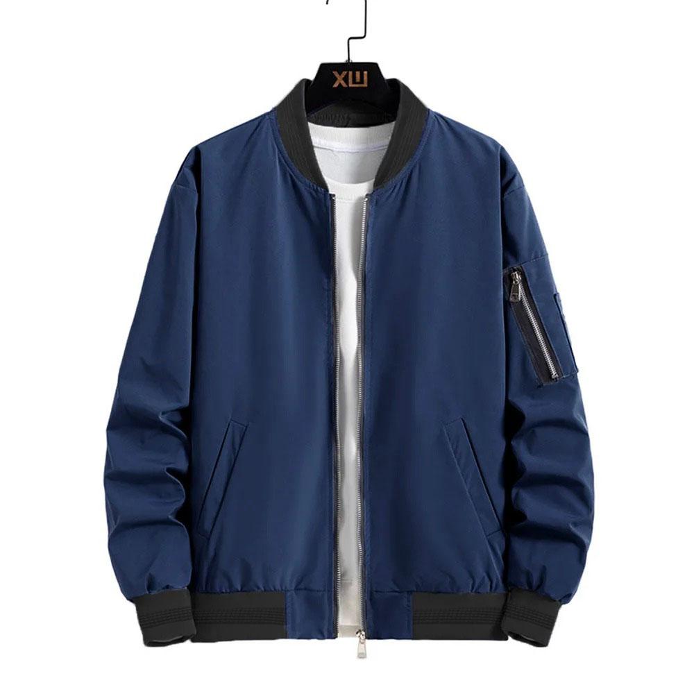 Herren Bomberjacken Outdoor Lässig Basic Klassische Jacke Herren Streetwear Slim Frühling Herbst Colorblocking Harajuku