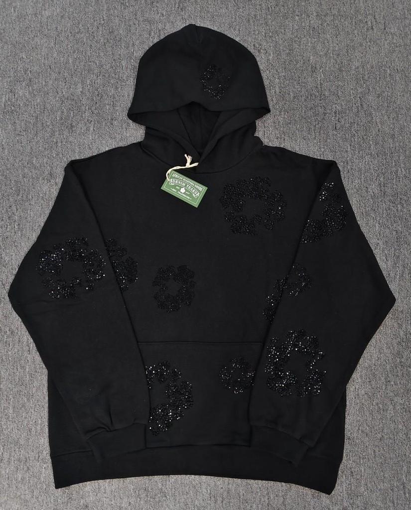 Deluxe Denim Tears Floral Hoodie & Hose Set für Herren