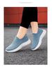 Men's Breathable Slip-On Sock Shoes, Odor-Resistant, Solid Color, Versatile Flyknit Shoes, Casual Couple's Wear