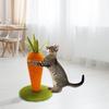 LIFLIX Carrot Cat Nail Sharpener Cat Nail Sharpener Pole Natural Sisal Cute Interior Stable Long Lasting Easy To Assemble