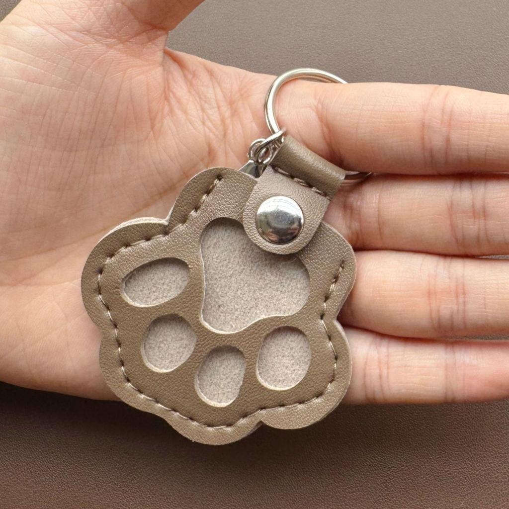 Pet Shedding Hair Storage Keychain: Creative Dog Paw Photo & Commemorative Cat/Dog Hair Keepsake Bag