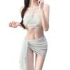 Exquisite Swimming Suit Women's Split Bikini Three-piece Sexy Hot Pure Sex Dress Swimsuit
