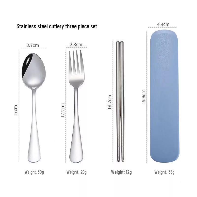 304 Stainless Steel Cutlery Set: Custom Logo Chopsticks, Spoon & Fork for Events