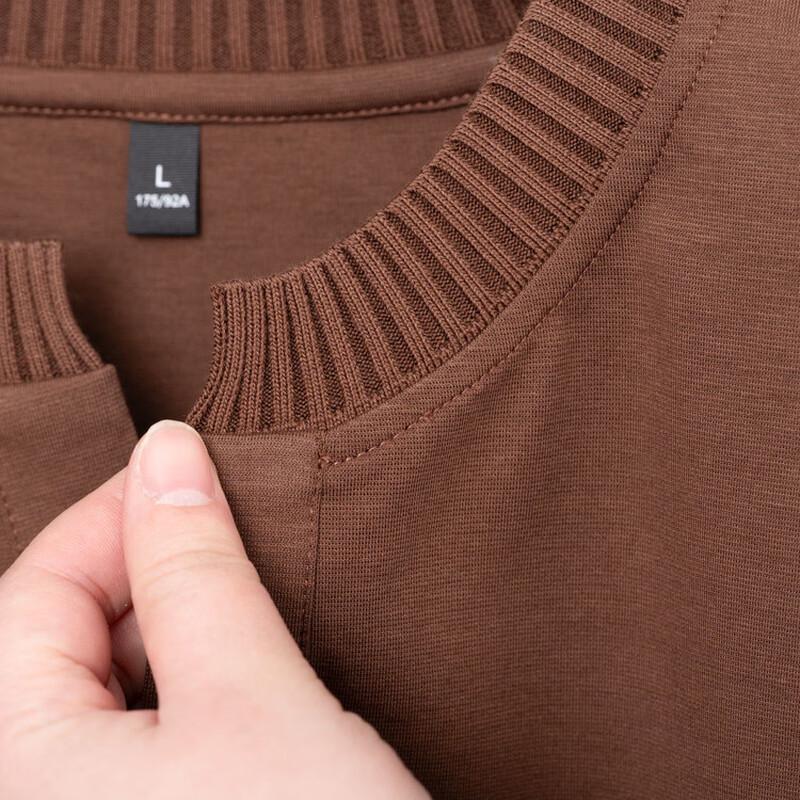 Men's Premium Cotton Blend Henley Short Sleeve T-Shirt