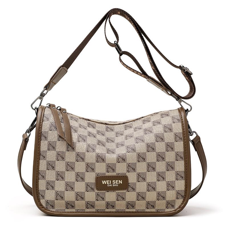 

Жіноча сумка в горох. Сумка через плече великої місткості. Сумка через плече