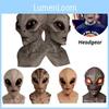 Unik design Alien-maske for Halloween Fullhode Alien-maske med skremmende funksjoner