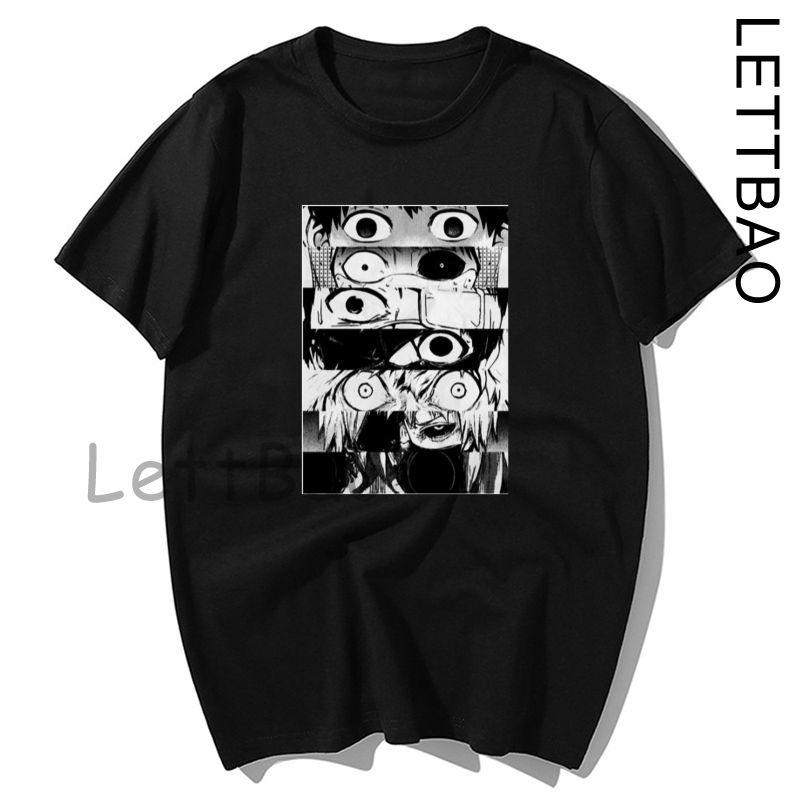 Casual Tops Japan Anime Tokyo Ghoul Funimation Kaneki Ken Cartoon Loose T Shirt Harajuku Punk Cool