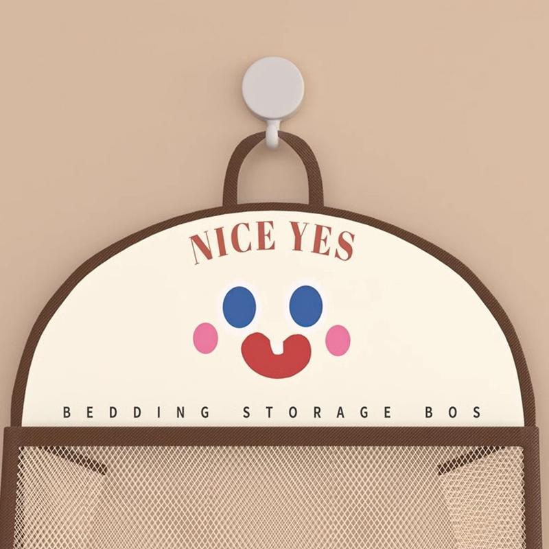 Underwear Storage Bag Wall Hanging Breathable Mesh Bag Socks Storage Bag Wardrobe Organizer Toy Doll Storage Bag With Hook