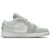 Tênis Infantil Air Jordan 1 Low SE GS Branco Camuflado Cinza Pó de Fótons-Névoa DD3234-100