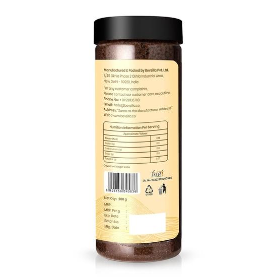 Bevzilla 200 GM Butterscotch Flavoured Instant Coffee Powder | Arabica Beans | Best For Espresso, Latte & Cappucino