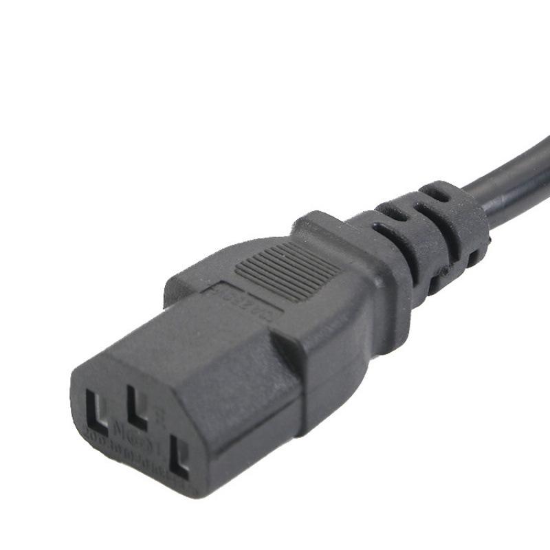 Europäisches C13 AC Stromkabel, 3-poliges VDE-zertifiziertes 3-adriges Adapterkabel