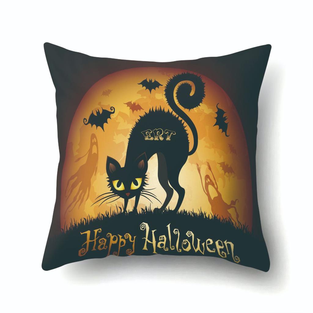 Halloween Kissenbezug Auto Lendenkissen Kürbis Sofa Kissenbezug Büro Zuhause Wohnzimmer Kissenbezug