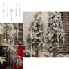 5pcs Acrylic Transparent Christmas Decorations Realistic Snowflake Icicle Ornaments For Festive Holiday Tree Display