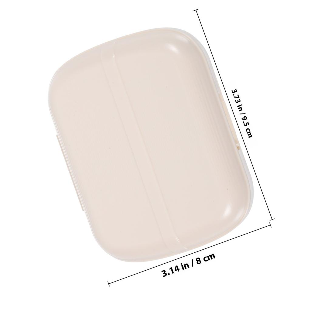 1Set Retainer Case Dental Storage Box Portable Travel Denture Organizer with Cleaning Brush and Mirror Compact Hygienic Hygiene