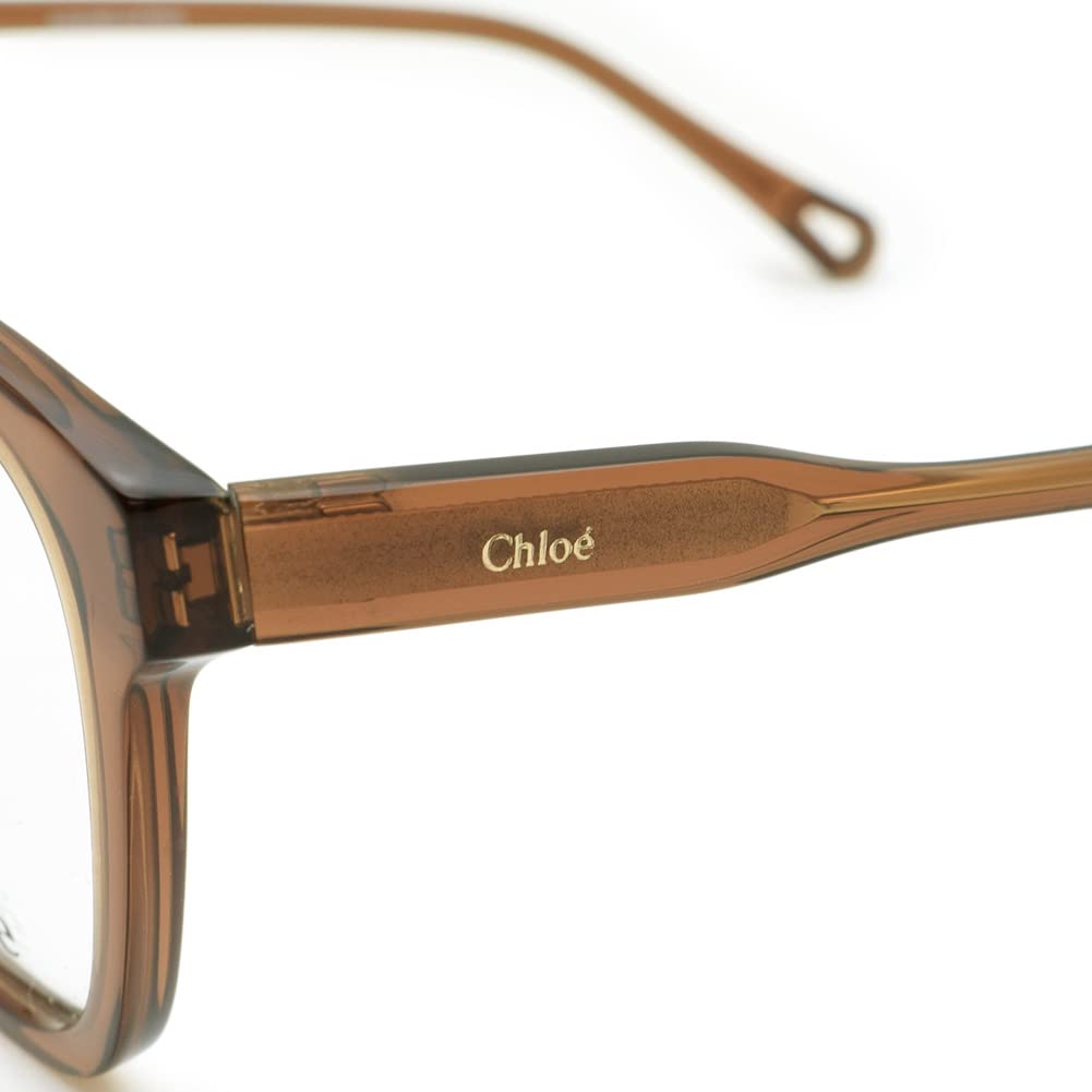 Chloe Eyeglasses Frames Clear Brown Women's CH0084OA-002