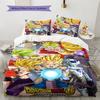 Dragon Ball Print 3PCS Bedding Set Microfiber Duvet Cover with Pillow Shams Fashion Home Textile for Bedroom