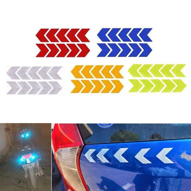 10 Buc. Autocolant Reflectorizant Auto Multicolor Bandă Reflectorizantă Auto Accesorii de Protecție Exterioară pentru Motocicletă