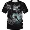 Summer Short Sleeve Crew Neck T Shirts For Men Full Printed Dragonfly Graphic New In Top Tees Streetwear Mens Large Size Tshirts